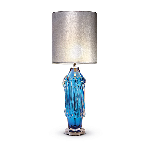 Lampa stołowa z włoskiego szkła muranowskiego
