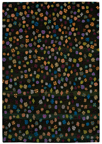 Dywan Little Flowers Dark Green