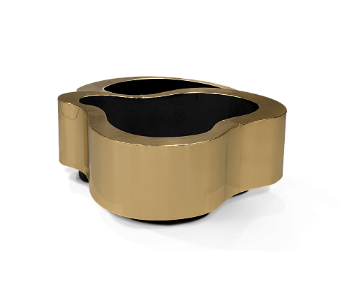 Zestaw stolików Crest z polerowaną patyną