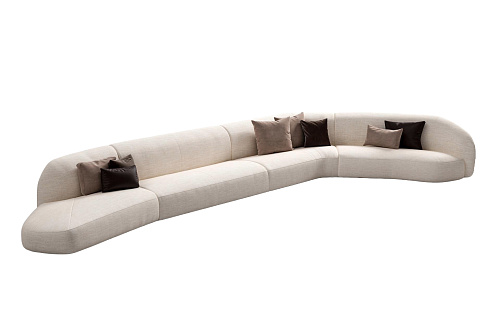 Modułowa sofa z ukrytymi nogami