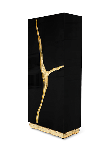 Czarna szafka Fissure