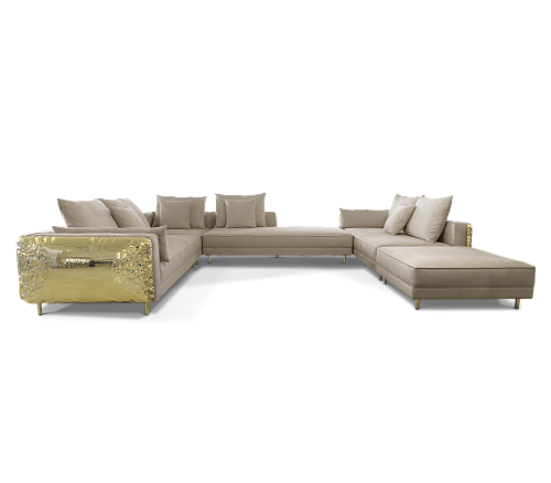 Kremowa modułowa sofa Imperia