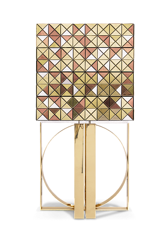 Szafka Mosaic ze złotymi akcentami