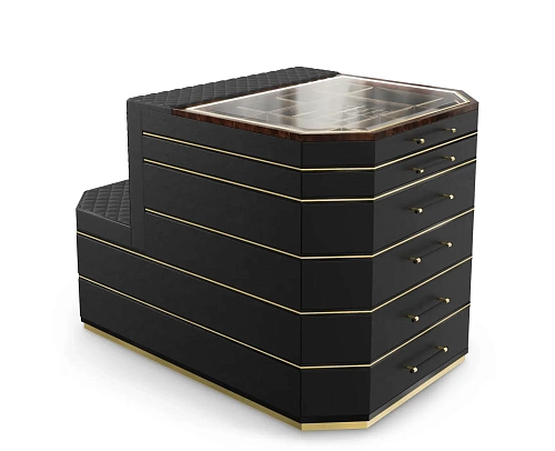 Wyspa garderobiana Cadence czarna