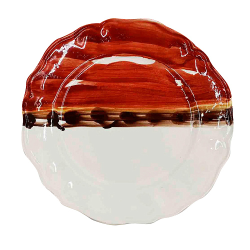 Ręcznie robiony talerz ceramiczny