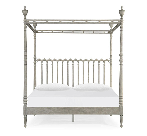 Morris King Bed Greyed Oak
