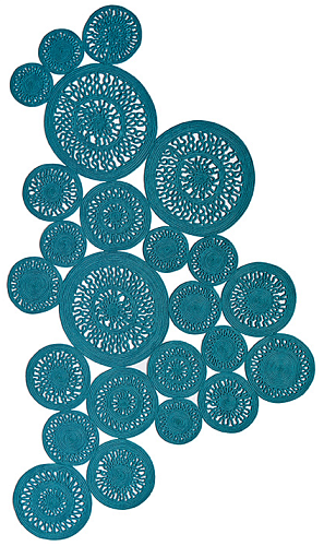 Dywan Alyssa Twist teal blue