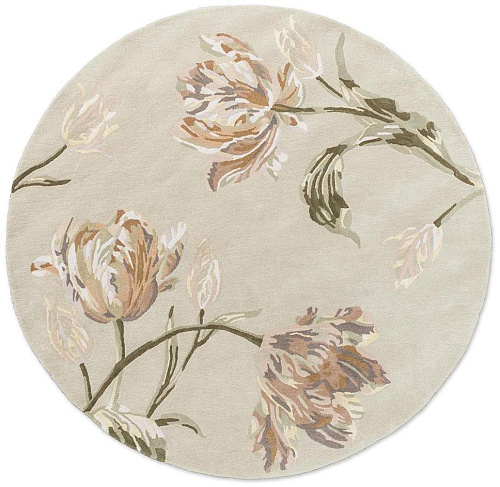 Dywan Gosford Natural/Sage Green Round