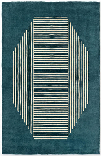 Dywan Octagon Lines Teal