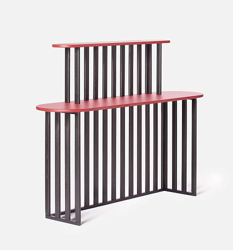 Czarno-Czerwona Dwupoziomowa Konsola