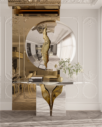 Lustro ścienne Fissure Luxe