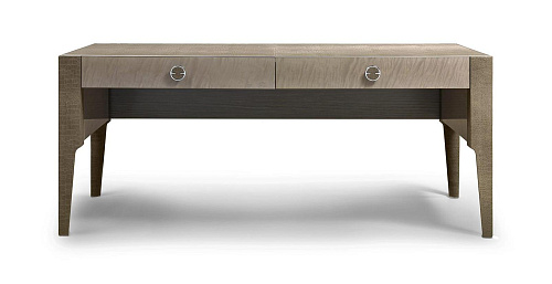 Biurko z nogami tapicerowanymi skórą