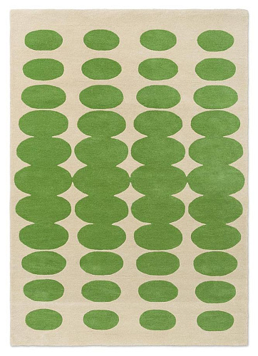 Dywan Optical Oval Green/Cream
