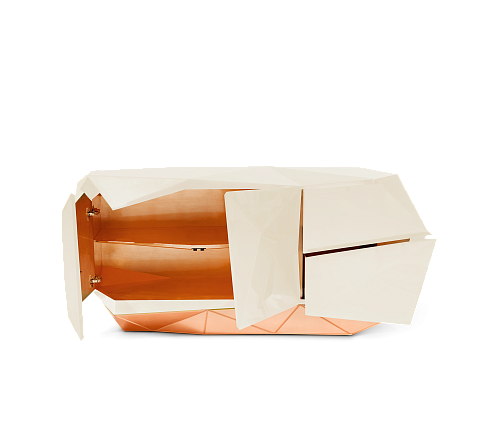 Kremowy kredens Prism