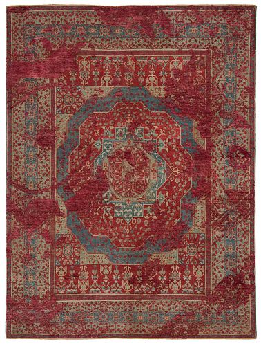 Dywan Mamluk Farringdon Tagged Red