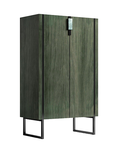 Szafka włoska z drewna z oświetleniem