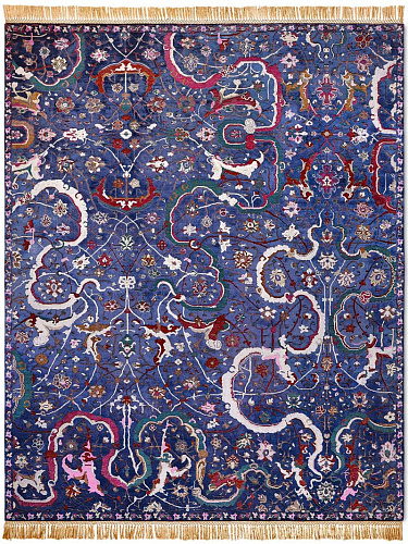 Dywan Tabriz Reverse Original on MidNightBlue