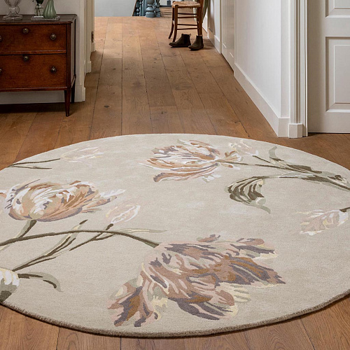 Dywan Gosford Natural/Sage Green Round