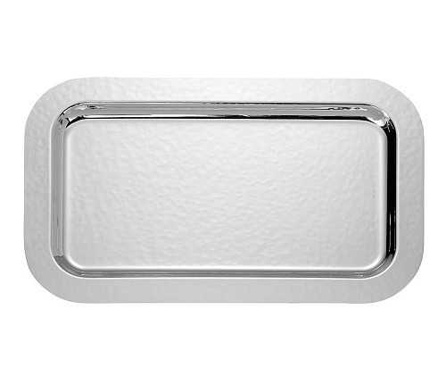 Prostokątna taca młotkowana