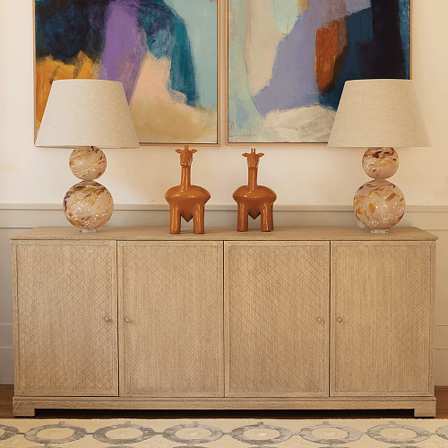 Kredens York Venetian White Oak
