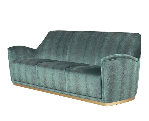Turkusowa sofa 3-osobowa Jacob