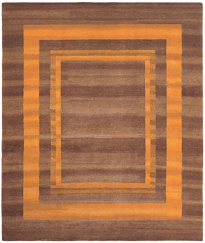 Dywan Gamba Triple Border Brown Orange
